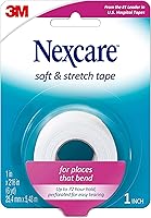 Vista 3 de Nexcare Cinta de primeros auxilios suave y elástica, ayuda a mantener las lesiones limpias y protegidas, 1 pulgada x 6 yardas