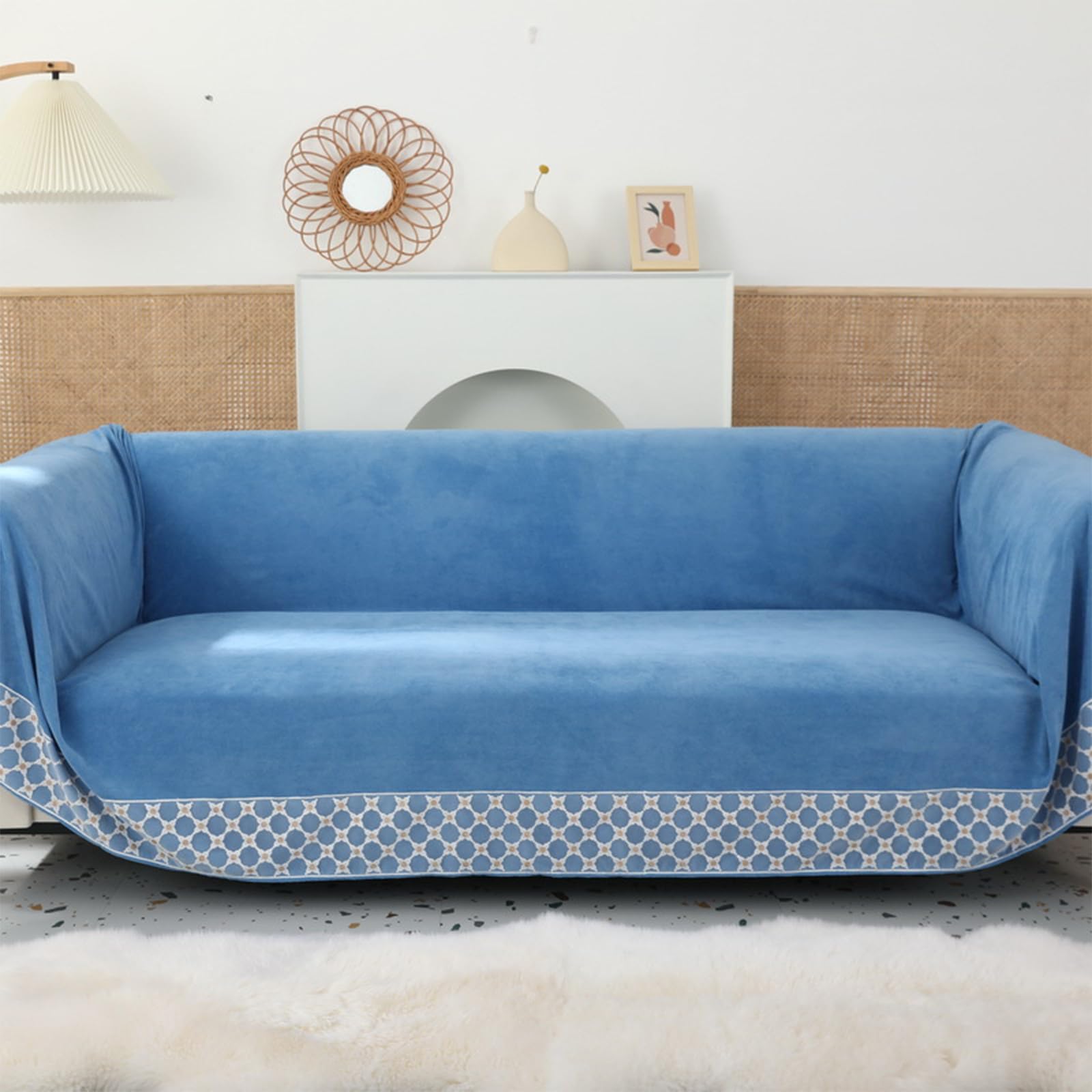 Throws for Sofas Large Sofa Throw Blanket 1 2 3 4 Seater Throws For Sofas Large Polyester Waterproof Sofa Cover For Couch Settees And Chairs Furniture Protector Covers Pet Rebellion Sofa Slipcovers — image 1