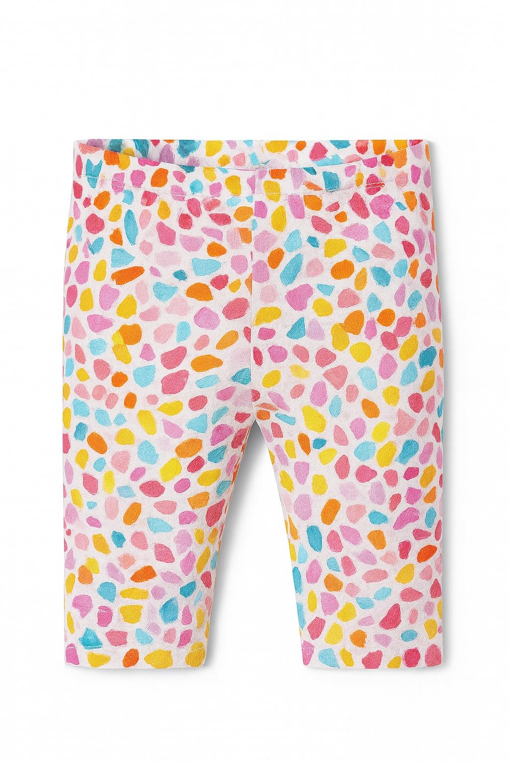 Mayoral Leggings Corti Bambina Neonato 6-24 Mesi – Pantaloncini Estivi Cotone Elasticizzato con Fantasia Multicolor Macchie Colorate 1718