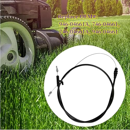 Miniatura 5 de 746-04661A Cable de control 946-04661A 946-04661 746-04661 para MTD Craftsman Troy-Bilt Yard-Man Yard Machines Cub Cadet Bolens 21" Deck Walk Behind