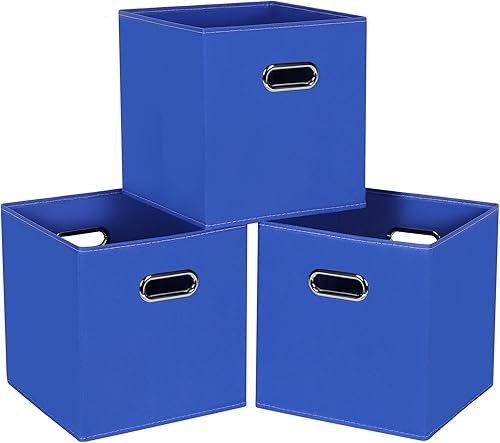 NieEnjoy Contenedores de almacenamiento de tela negra, cubos de almacenamiento plegables, canastas organizadoras con asas dobles para estante y disponible en Yaxa Venezuela