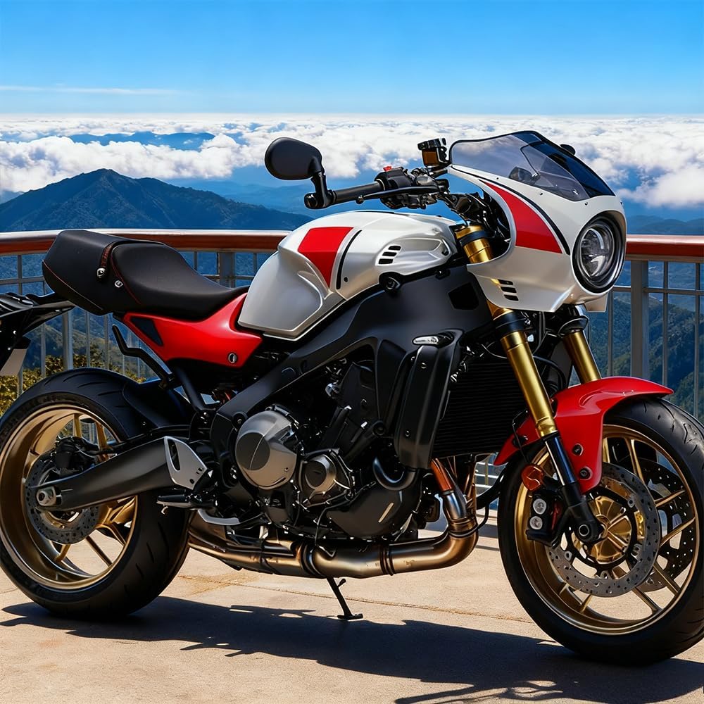 FOR XSR900 xsr900 2026 2025 2024 2023 2022 windshield windscreen motorcycle wind screen shield deflector accessories (white)