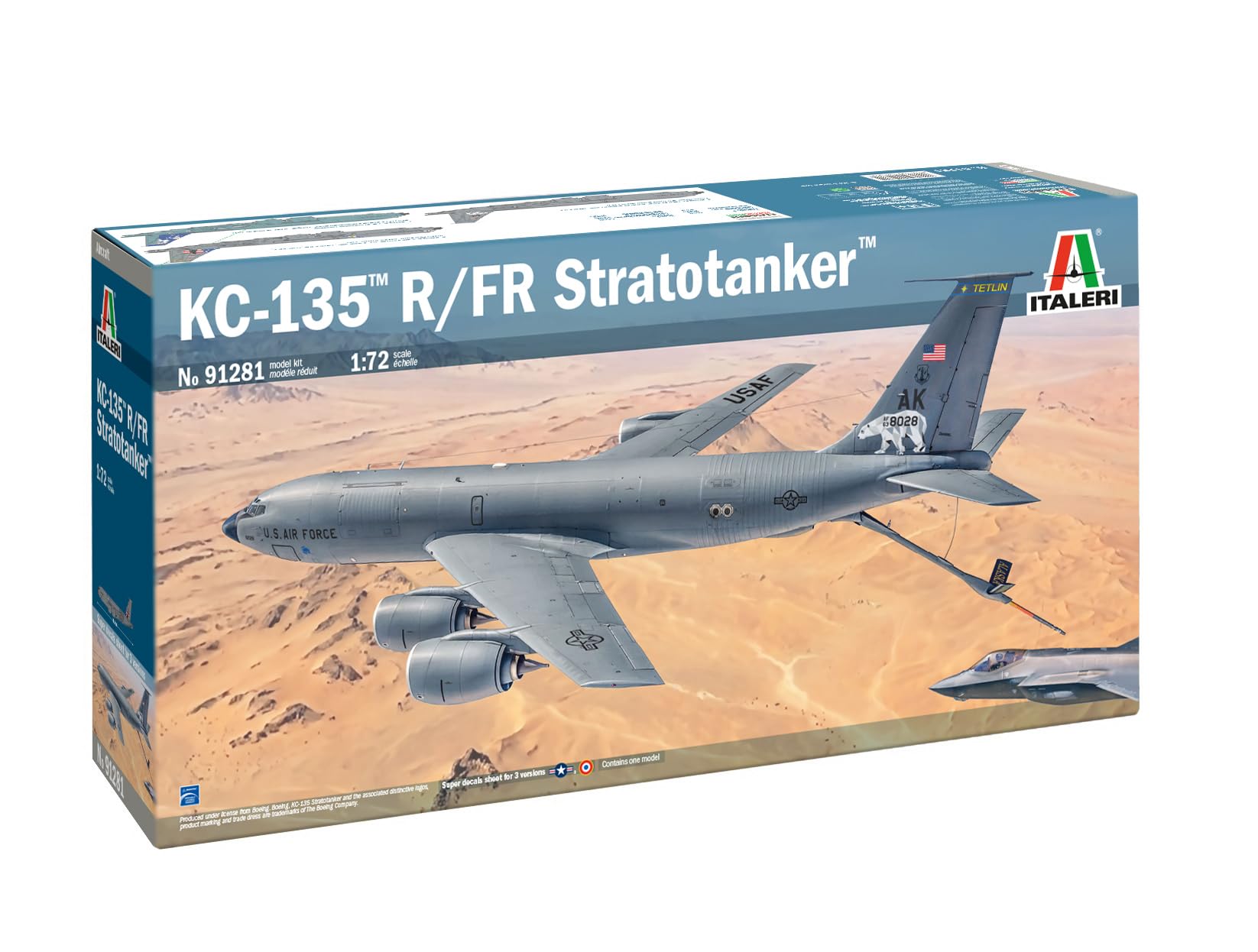 Italeri 91281 KC-135 R/FR Stratotanker, scala 1:72, Plastic Model Kit/Modello in plastica da montare