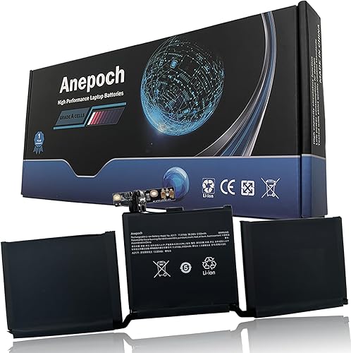 Batería de repuesto para laptop A2171 A2159 A2289 A2338 (M1, 2020) EMC 3301 3456 3578 MUHN2LL/A HN2B/A MUHP2LL/A MUHQ2LL/A 11.4V 58.2Wh