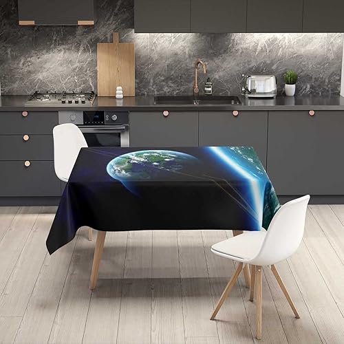 Miniatura 2 de Universe Planet Manteles De Mesa De Tela Para Fiestas Picnic Mantel Impermeable A Prueba De Polvo 52 X 70 Pulgadas