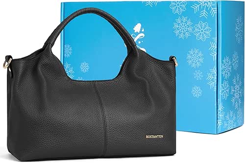 BOSTANTEN Genuine Leather Purses for Women Designer Handbags Crossbody Shoulder
