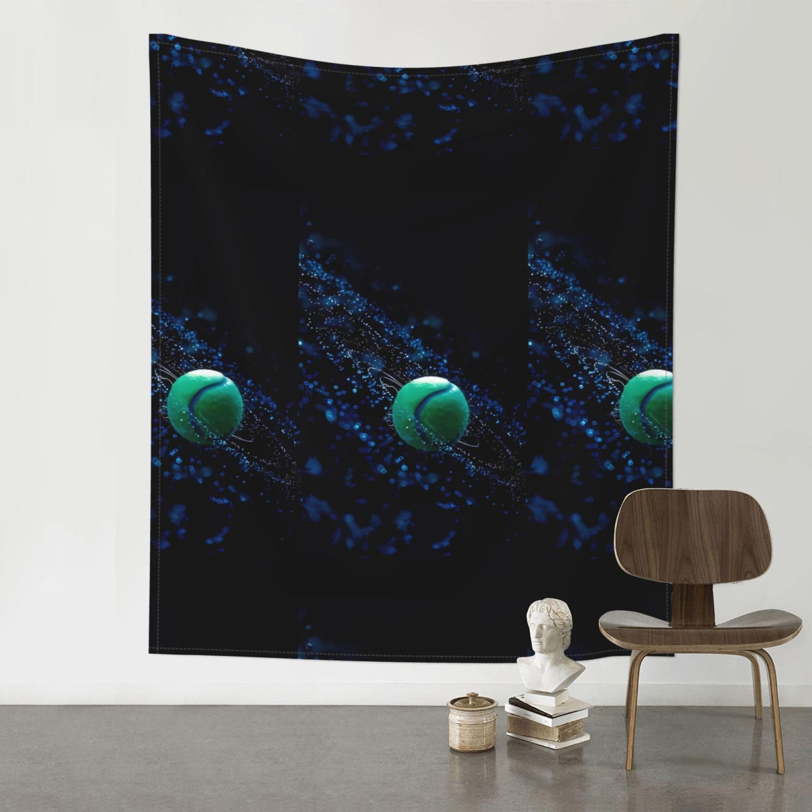 HJFCZH tennis Prints Wall Tapestry 60x51in – Artistic Home Decor Throw Blanket for Bedroom, Dorm, Beach & Picnic