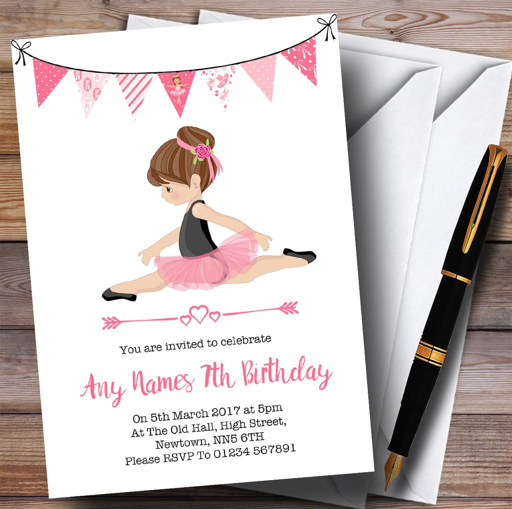 Diy Ballerina Party Invitations
