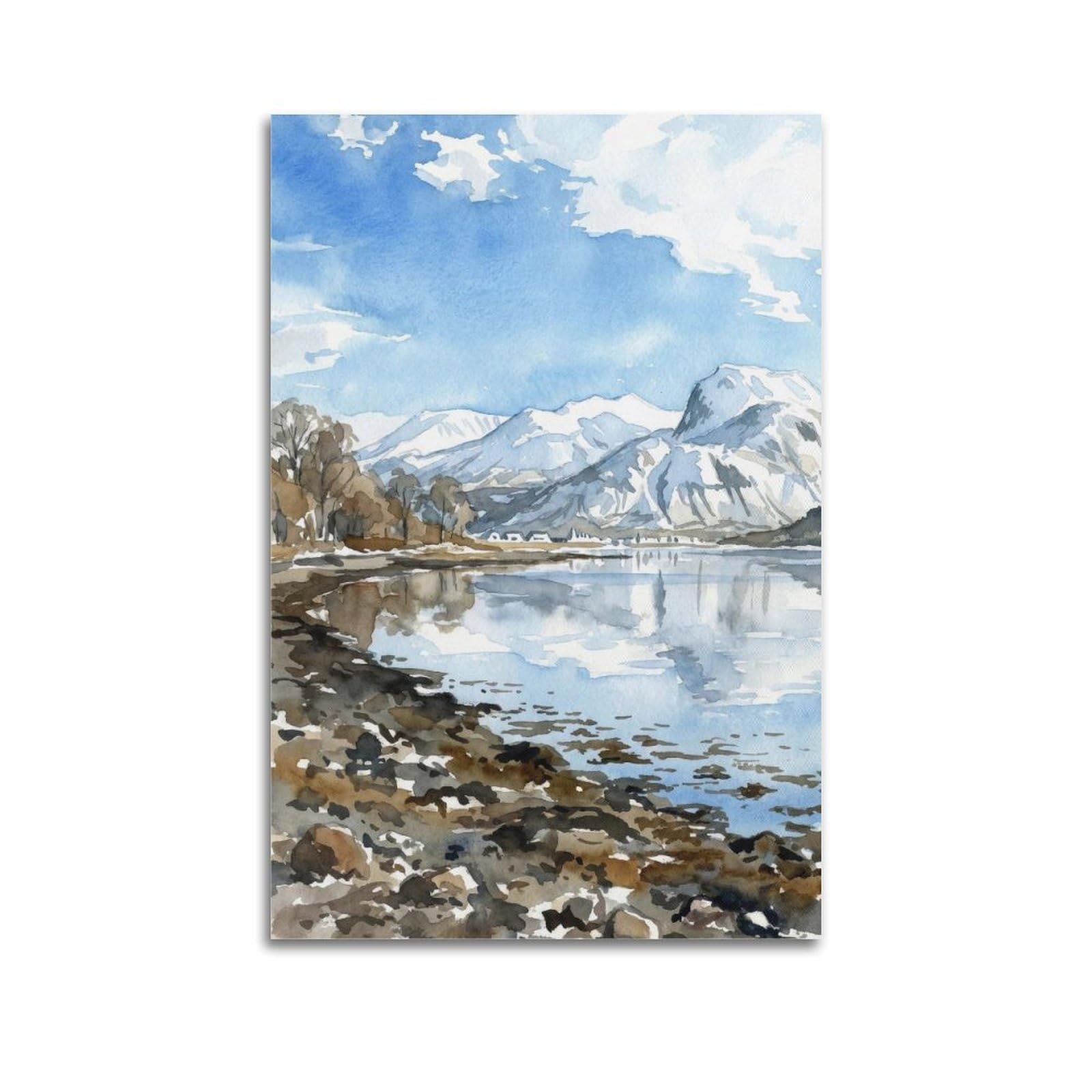 xiaoxiaoshen Ben Nevis Scotland Mountain Travel Scenic_9 Canvas Poster Wall Art Prints Room Aesthetic Murals Bedroom And Living Decorations 24x36inch(60x90cm)