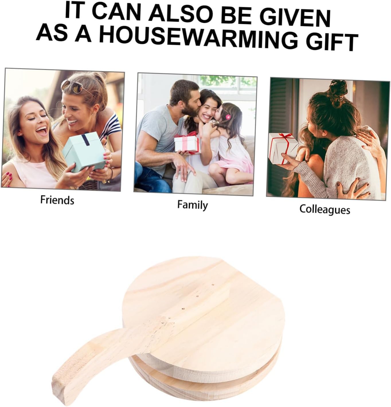 COLLBATH Wooden Dumpling Wrapper Pressing Tool Food-grade Kitchen Gadget for Empanadas Pies and Dumplings Ergonomic Non-slip Handle Home Cooking