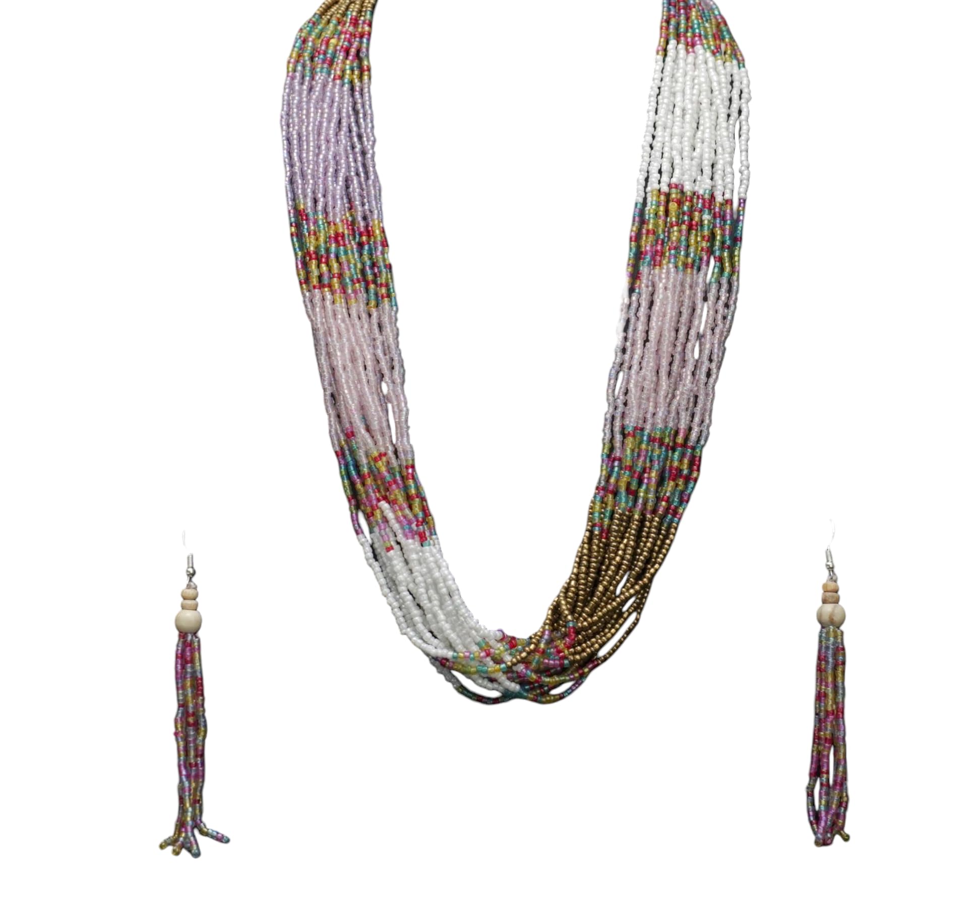 Baan Collections Nepali Tribe Multicoloured Beads Necklace Set Trendy Latest Necklace Set for Women and Girls Jewellery Set_Multi (B0D8YHVM9H) Amazon Price History, Amazon Price Tracker