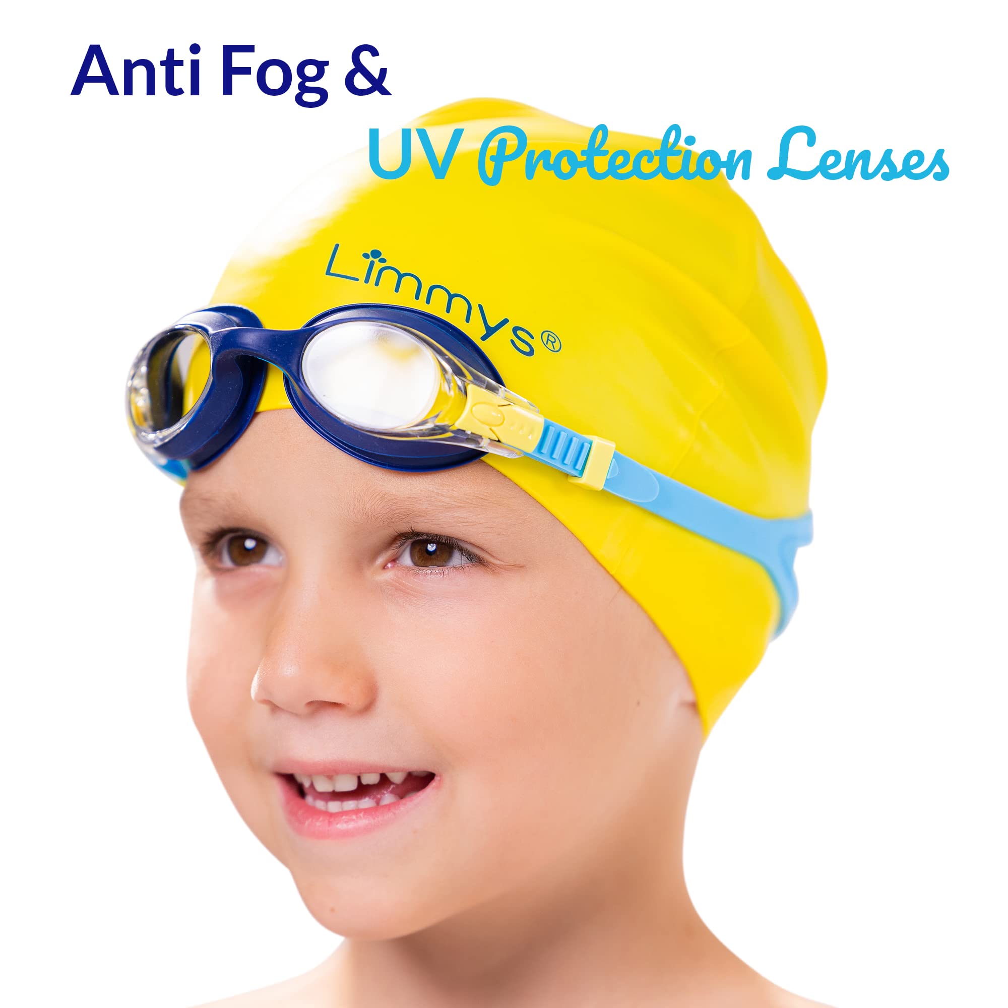 Limmys Premium Kids Swimming Goggles, Anti-Fog Swim Goggles with UV Protection, Leak-Proof Seal & Adjustable Strap - Image 3