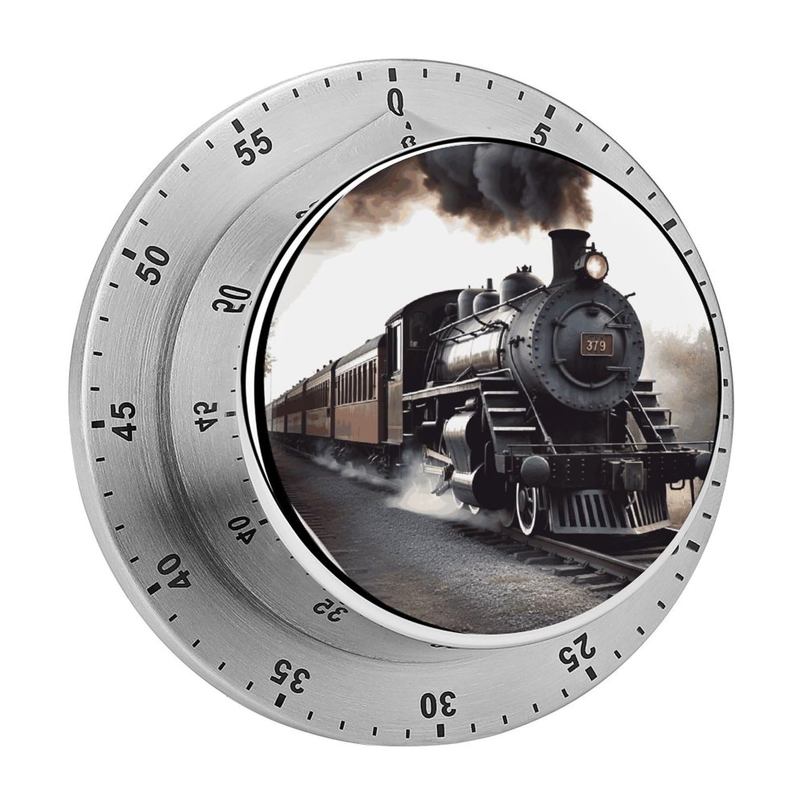 Temporizador mecánico de tren para organizar tus sesiones de fitness, cocina y repostería