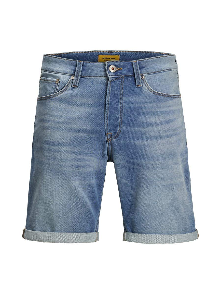 JACK & JONES Herren JJIRICK JJICON GE 003 I.K STS Shorts, Blue Denim, M