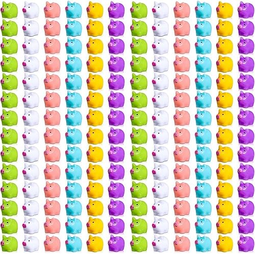 Mini figuras de cerdo de resina en miniatura, paisaje de jardín, casa de muñecas, acuario, planta en maceta, decoración de habitación, juguetes de