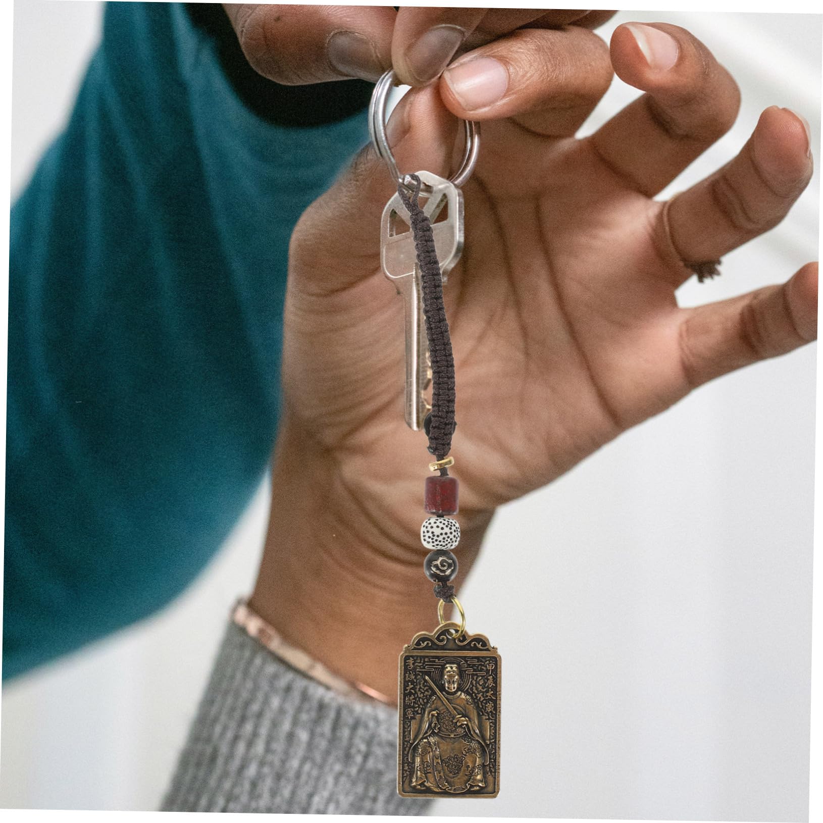 Breloki, Pierścień Miedziany Antyczny Brelok Zawieszka Samochód Amulet