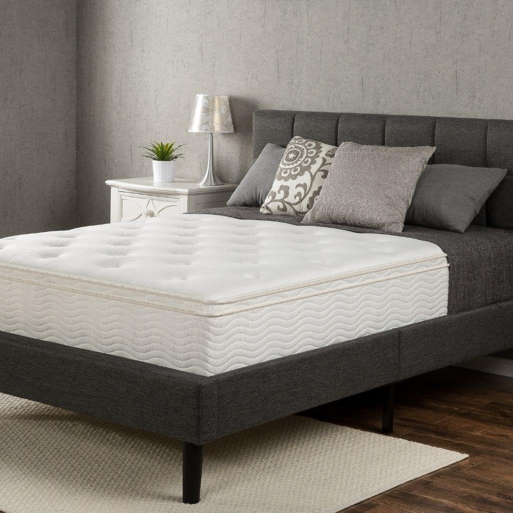 Zinus Classic Spring Mattress, Twin, White