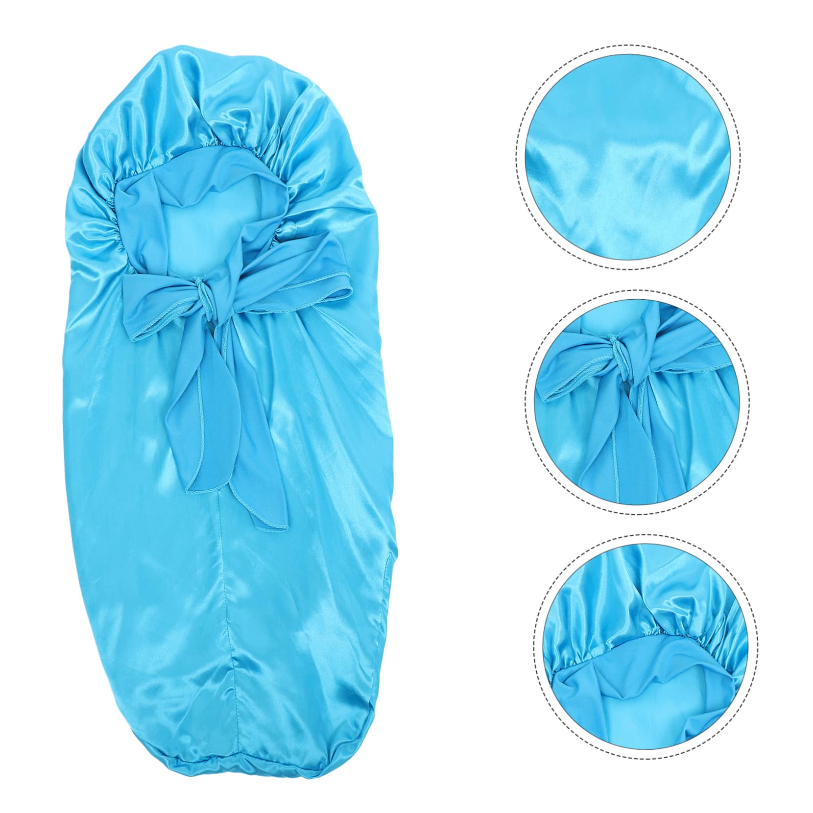 FRCOLOR 5piezas Gorro De Satén Para Dormir Práctico Sombrero Para Mujeres Para Cabello Rizado y Trenzas Protección Efectiva Cuidado Del Cabello
