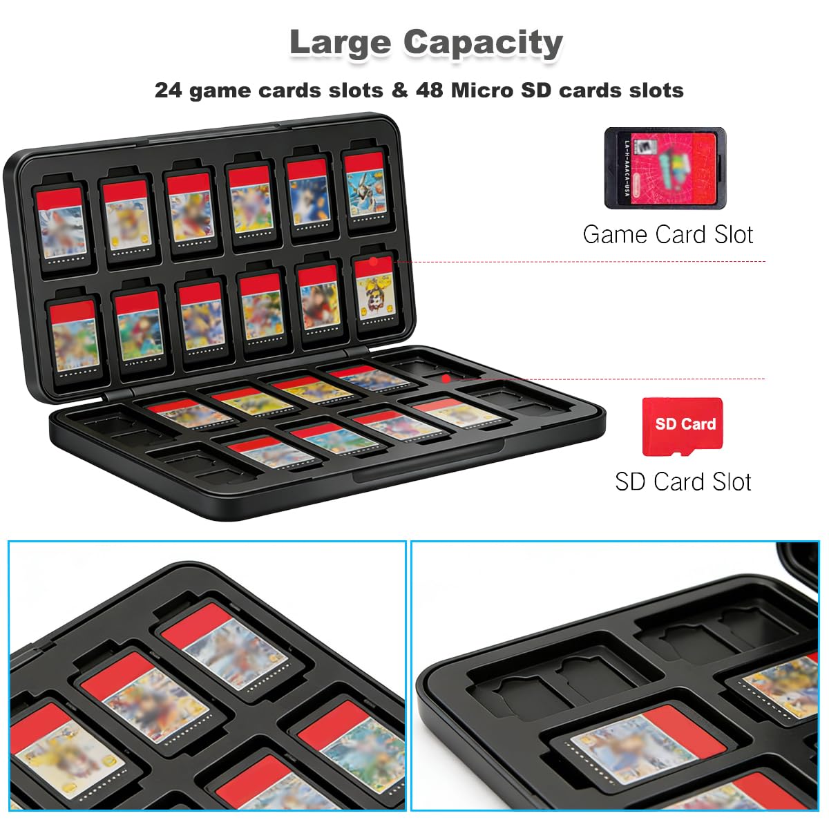 Amazon.com: Sunmike Switch Game Case for Nintendo Switch 1/Switch2