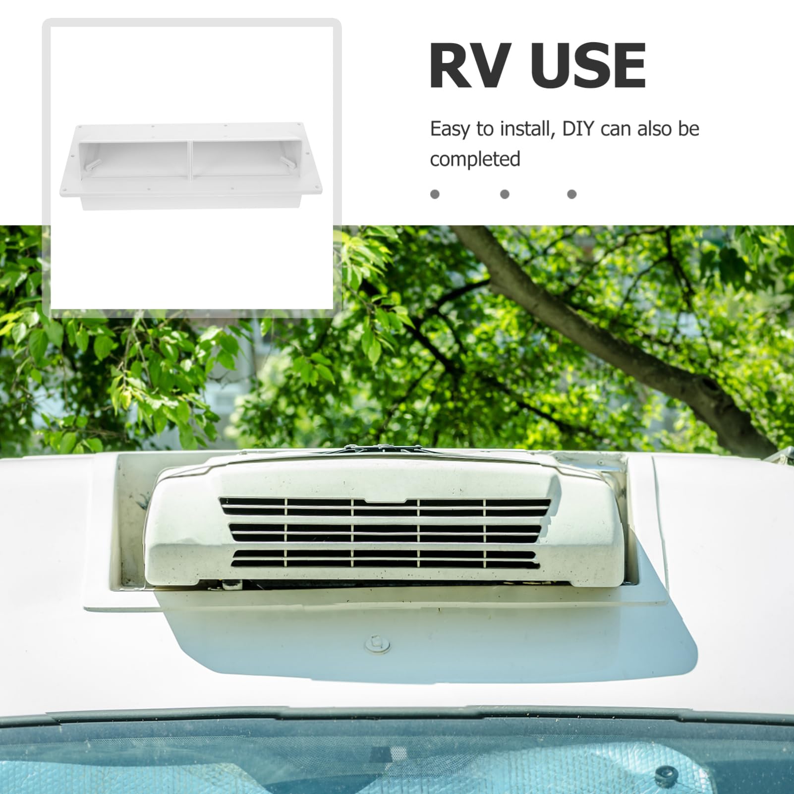 SEWACC 3 Stück Lüftungsgitter für Klimaanlagen Rechteckige Ventilabdeckung für Wohnmobile Boote und Küchen Installieren Langlebig und Pflegeleicht Optimierte Luftzirkulation