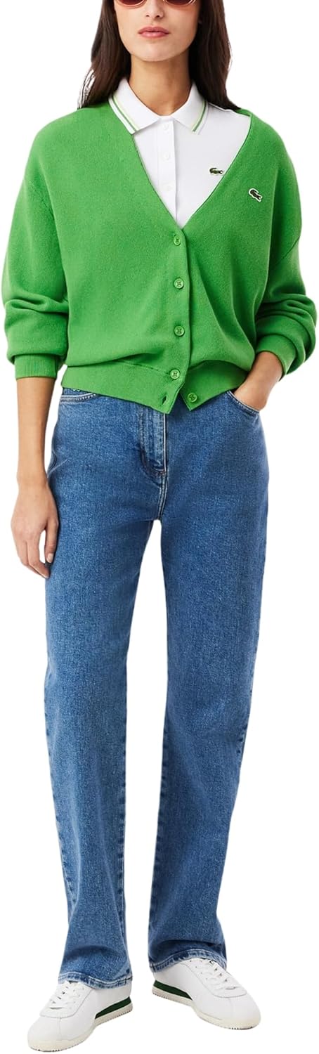 Lacoste Women's L.12.D Slim Fit Trim Detail Polo Shirt