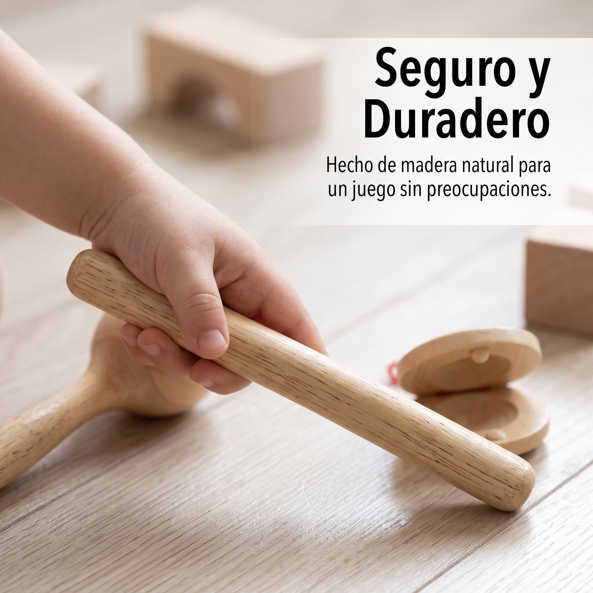 Set di Giocattoli Strumenti Musicali in Legno per Bambini, Giochi Musicali Educativi per 1 Anno, bambina