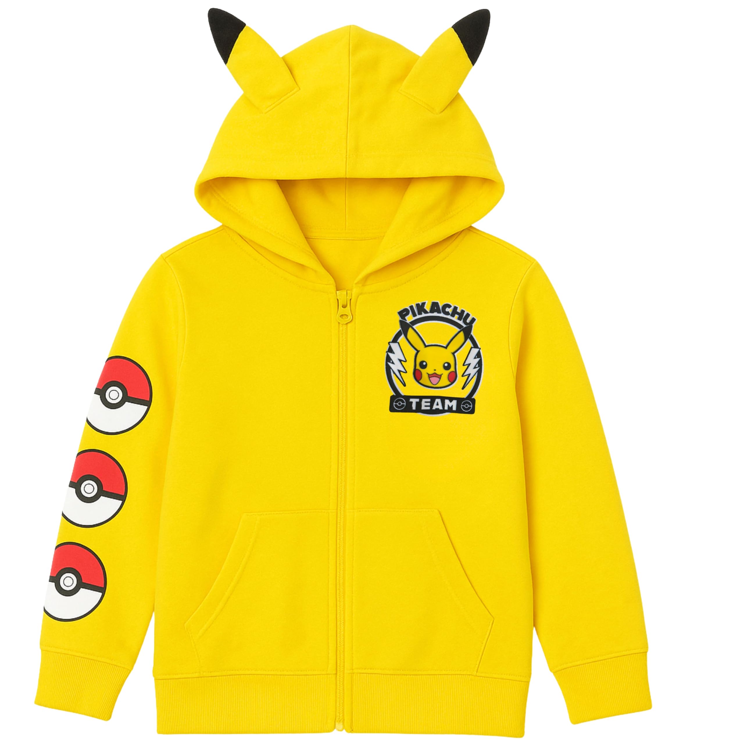 Amazon.co.jp: ポケモン ピカチュウ コスチューム パーカー 3D 耳