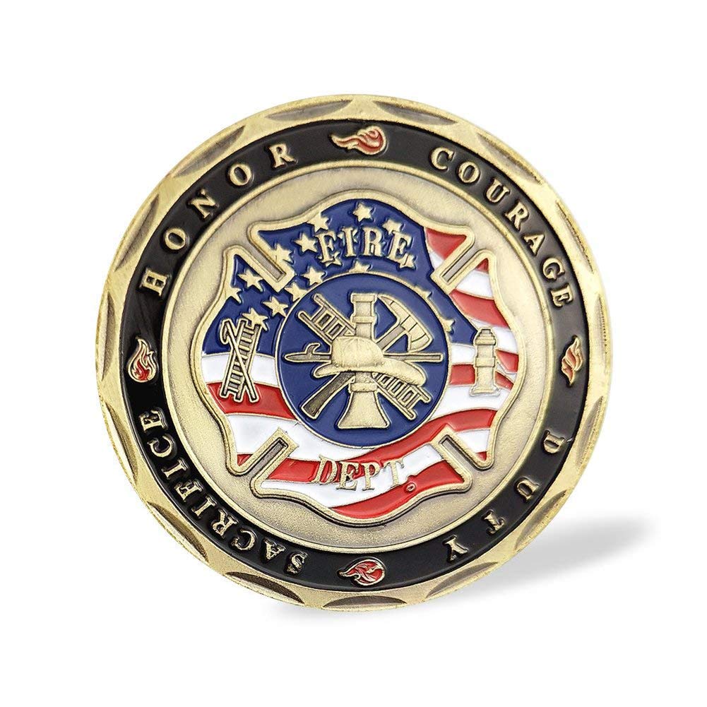 St. Florian Firefighter Prayer Coin - Protect Your Loved Ones -2