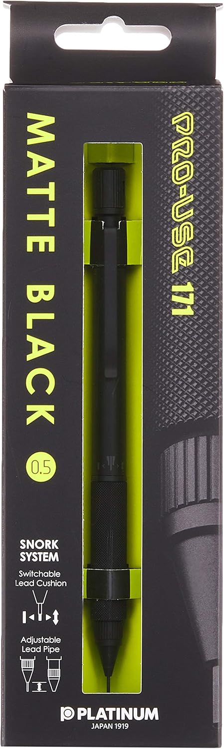 Platinum Pro Use 171 Mechanical Pencil Matt Black 0.5 mm, MSDA-2500B