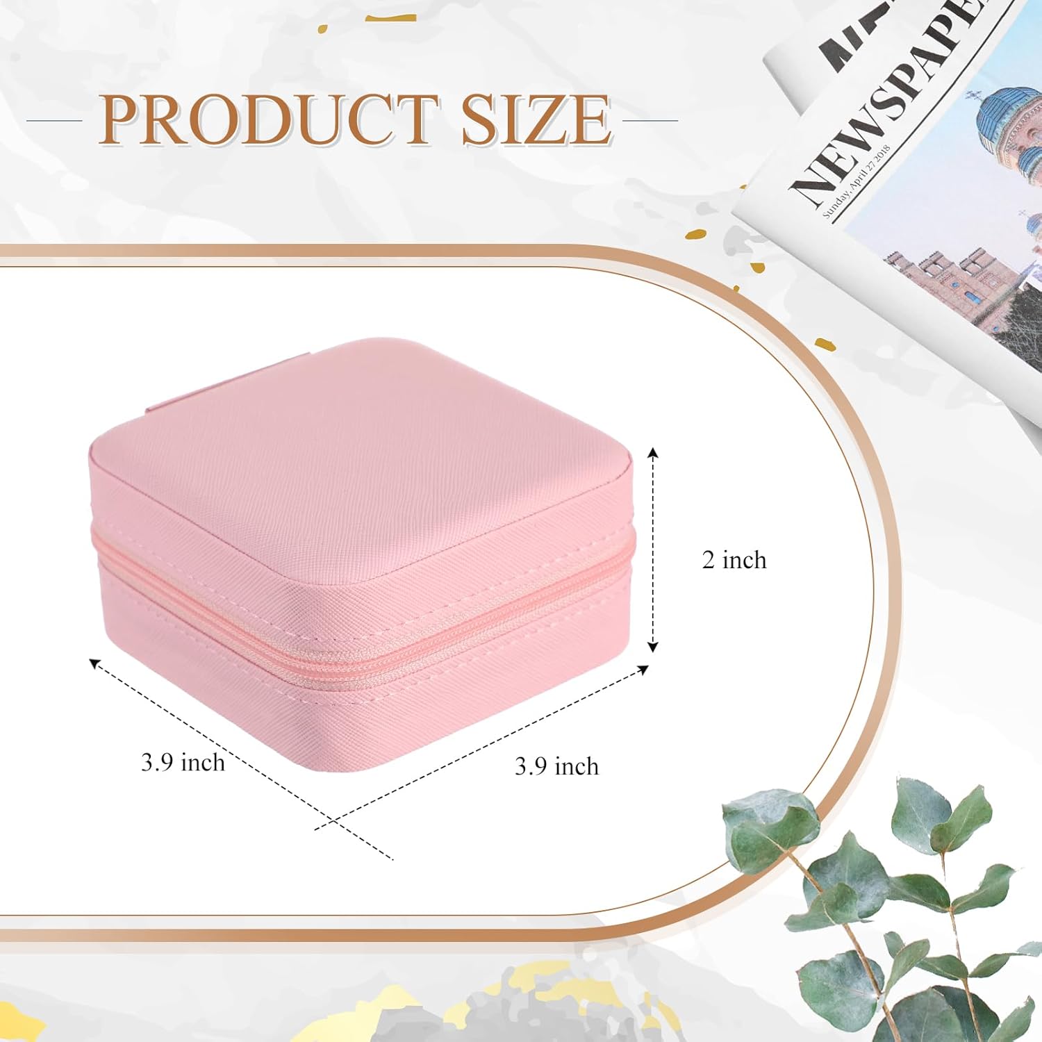6 Pcs Jewelry Box Small Gift Travel Jewelry Case Portable Storage Jewelry Organizer PU Leather Wedding Ceremony Travel Jewelry Holder for Women Girls Ring Necklace Earring Bracelet Pendant, White Blue