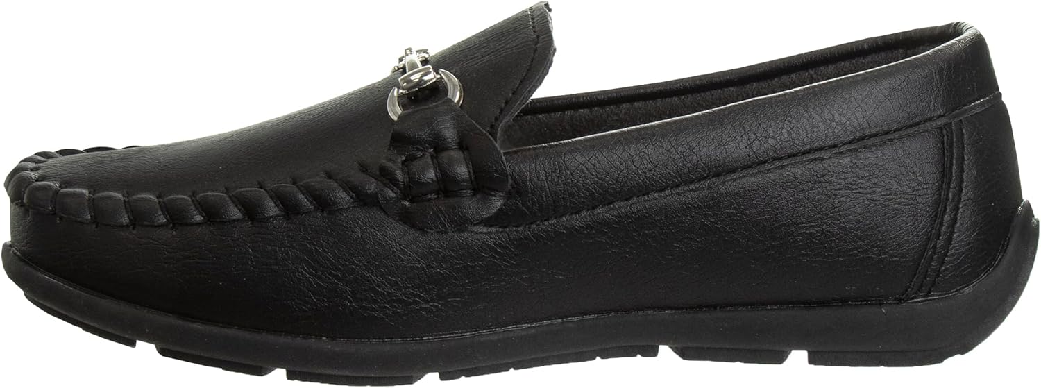Josmo Boys Moccasin Driving Loafers - Casual Dress Penny Slip On Boat Shoes (Toddlers - Little Kids - Big Kids) - Image 2