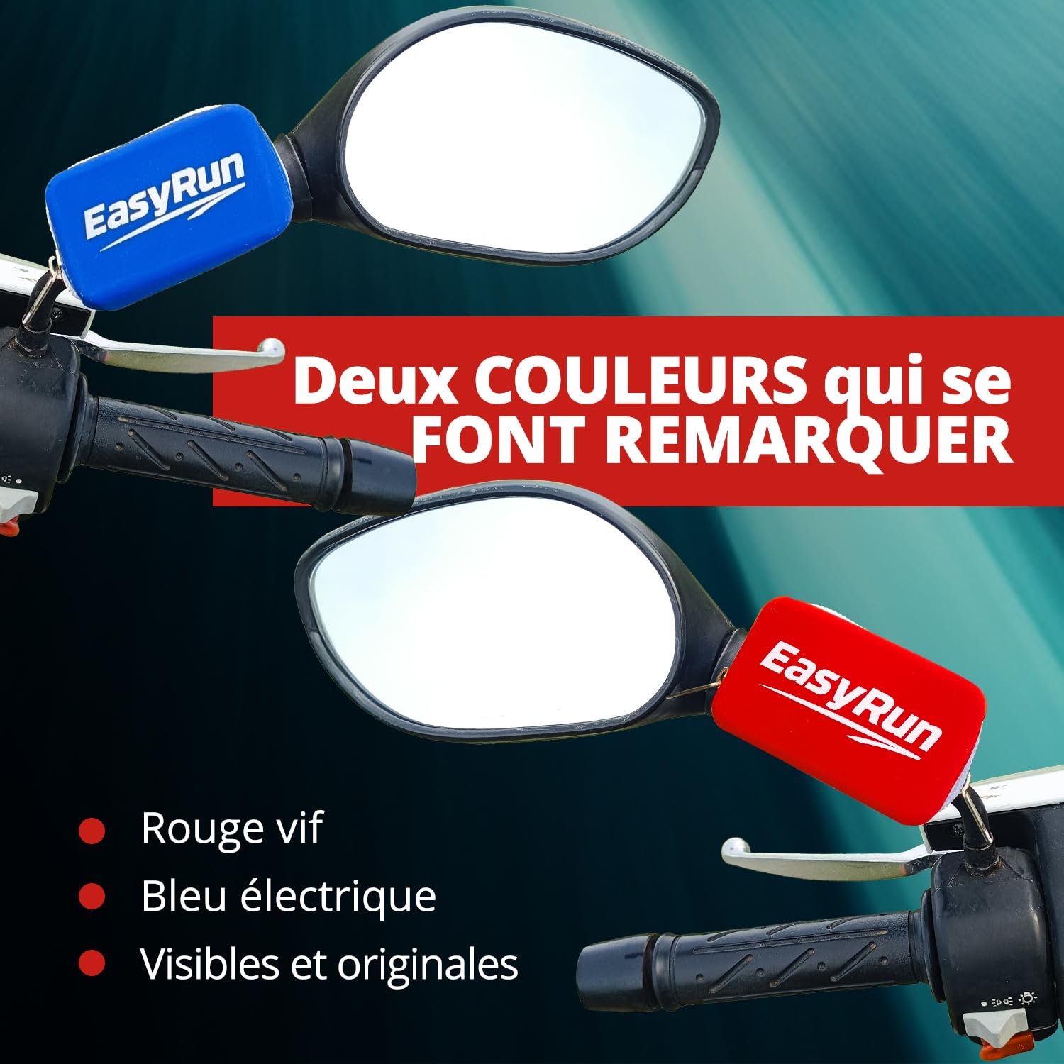 Support Télépéage Moto en Silicone Compatible Ulys, Bip&Go, Fulli, Liber-t – Étui Splash Resistant avec Sangles Réglables – Porte Badge Autoroute Moto (Bleu)