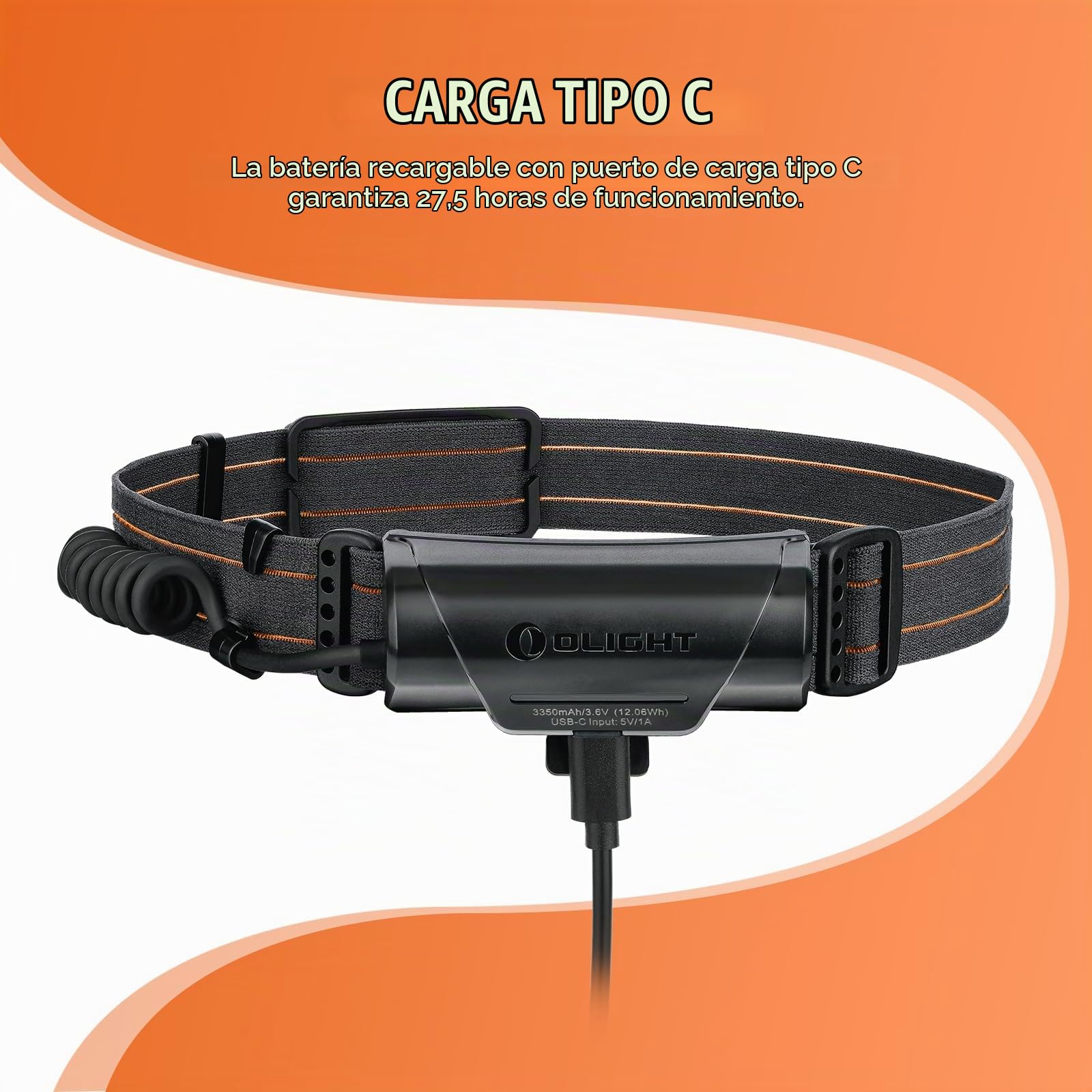 OLIGHT Array 2 Pro Linterna Frontal Faro LED con Sensor Gestual 1500 Lúmenes 150m con Batería Carga USB 27,5 Horas de Autonomía Luz Roja y Modo SOS Ángulo del Haz Ajustable 60° IPX4 para Camping Pesca
