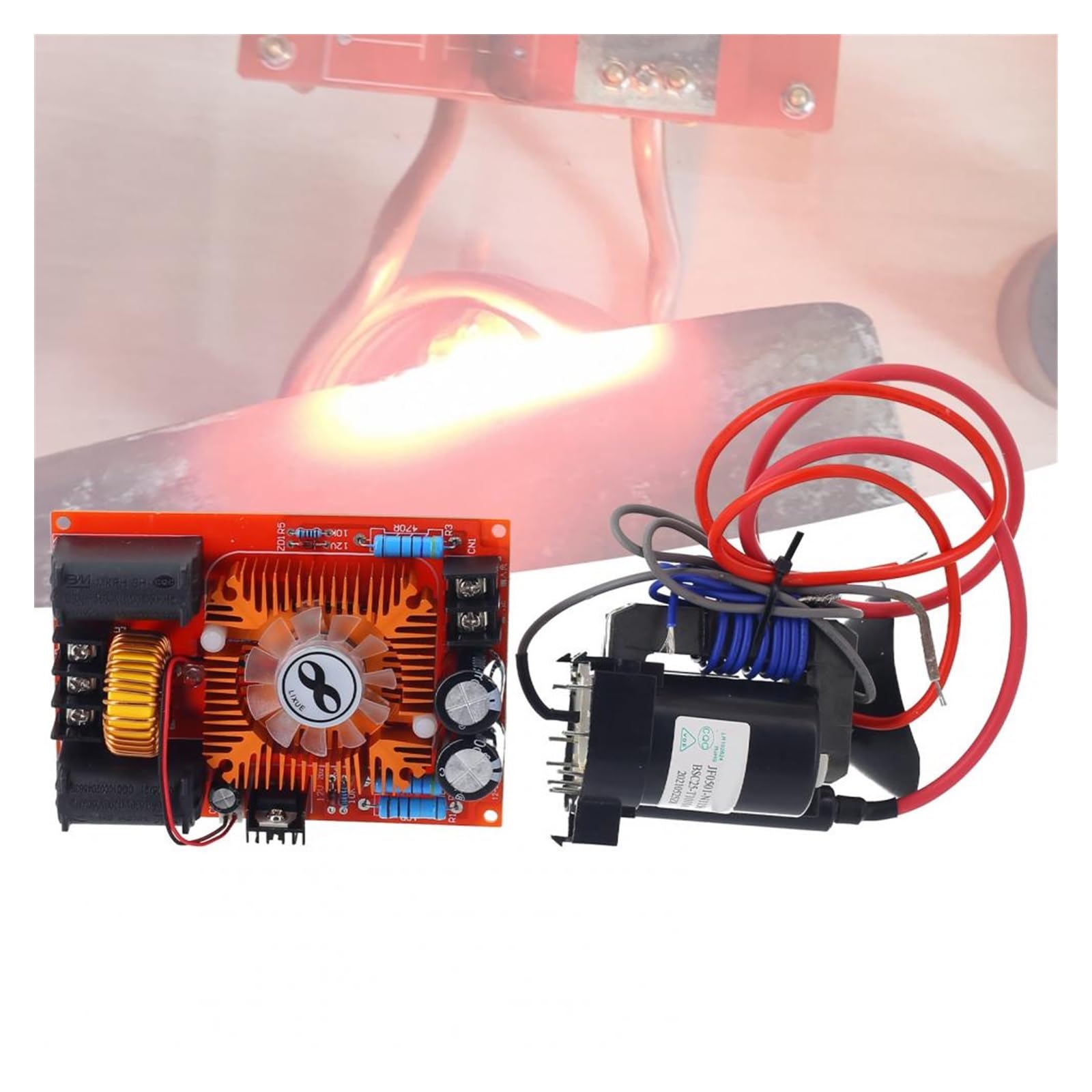Máquina de calefacción práctica, controlador de calentador DC 12-30V, módulo de placa de transmisión estable y rápida, disipación de calor rápida