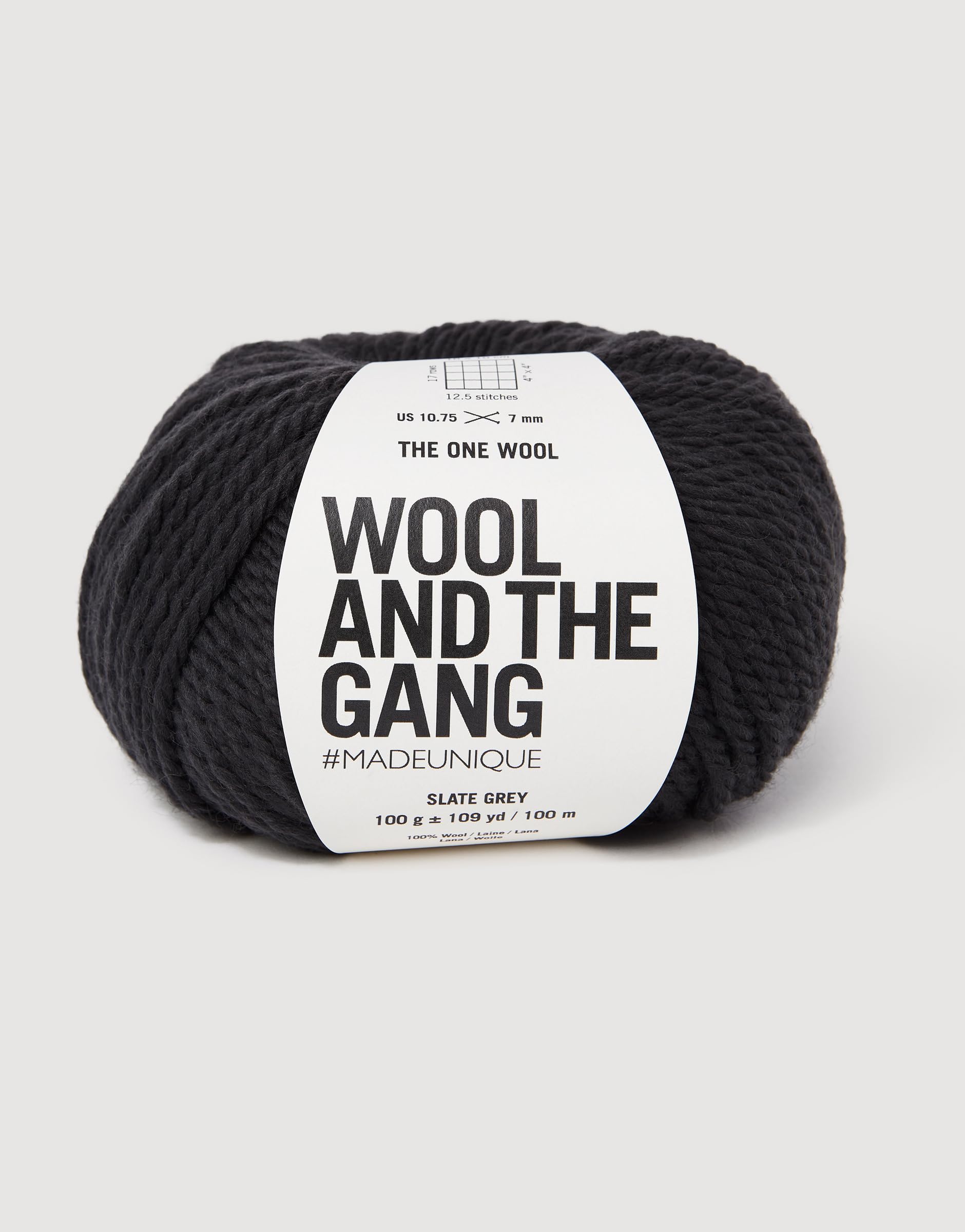 Wool and the Gang The One Wool, Slate Grey, 100g, Chunky