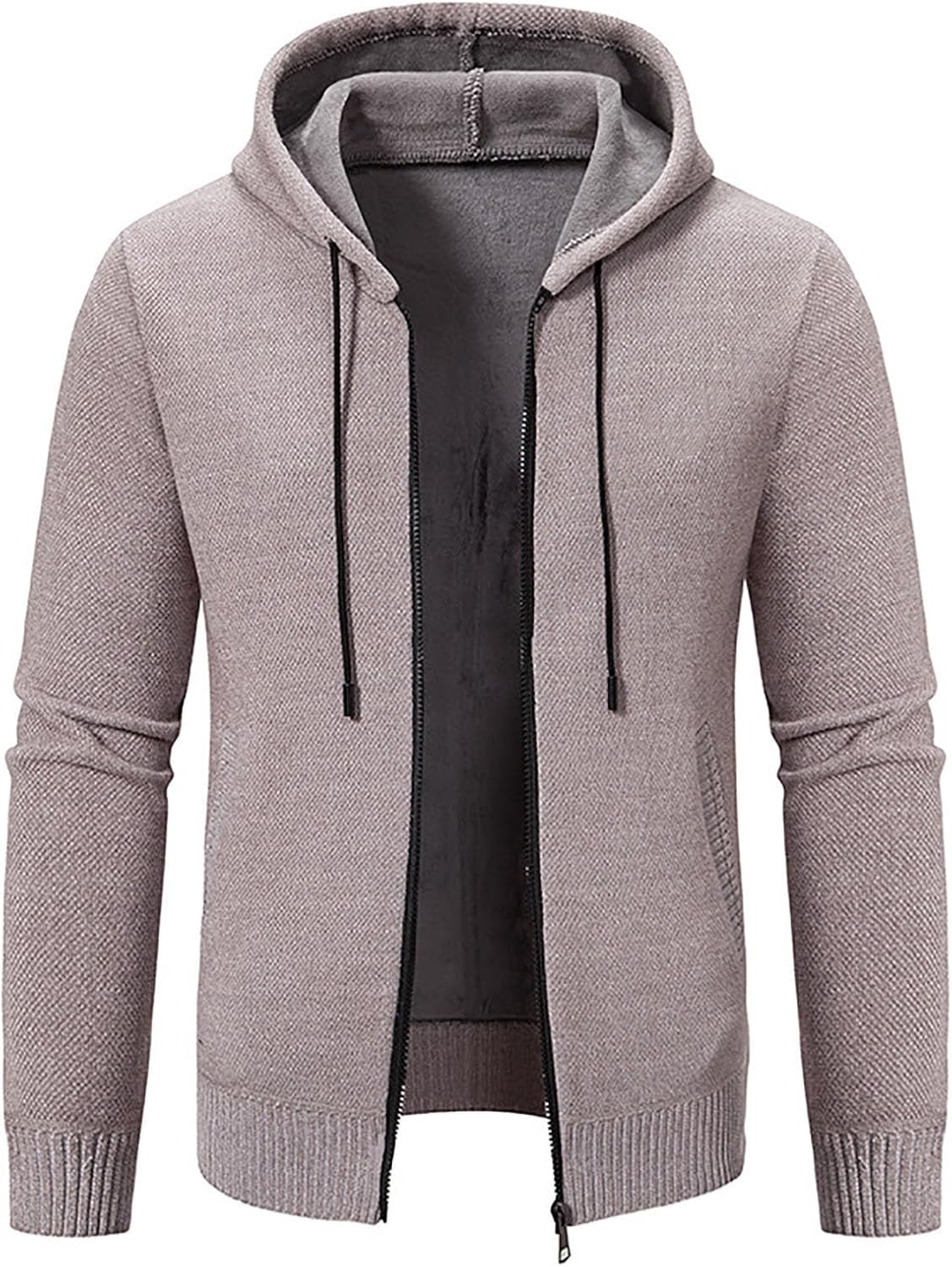 [Shopyruder] カーディガン メンズ ビジネス 大きいサイズ 秋 冬 セーター 黒 厚手 裏起毛 vネック ニット トップ