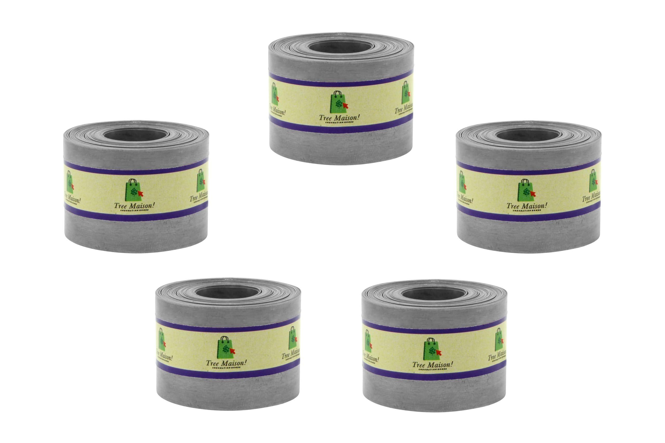 TREEMAISON Vastu Iron Strip | Width- 1 Inch | Thickness - 0.3mm | Length- 8 Feet Approx | Zone Balancing |Toilet Correction | Main Entrance | Iron Strip for Vastu | Pack of 5