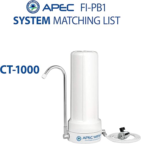 Miniatura 5 de APEC Water Systems FI-PB1 CT-1000 - Filtro de repuesto para sistema de agua potable para encimera, 1 unidad (paquete de 2), color blanco