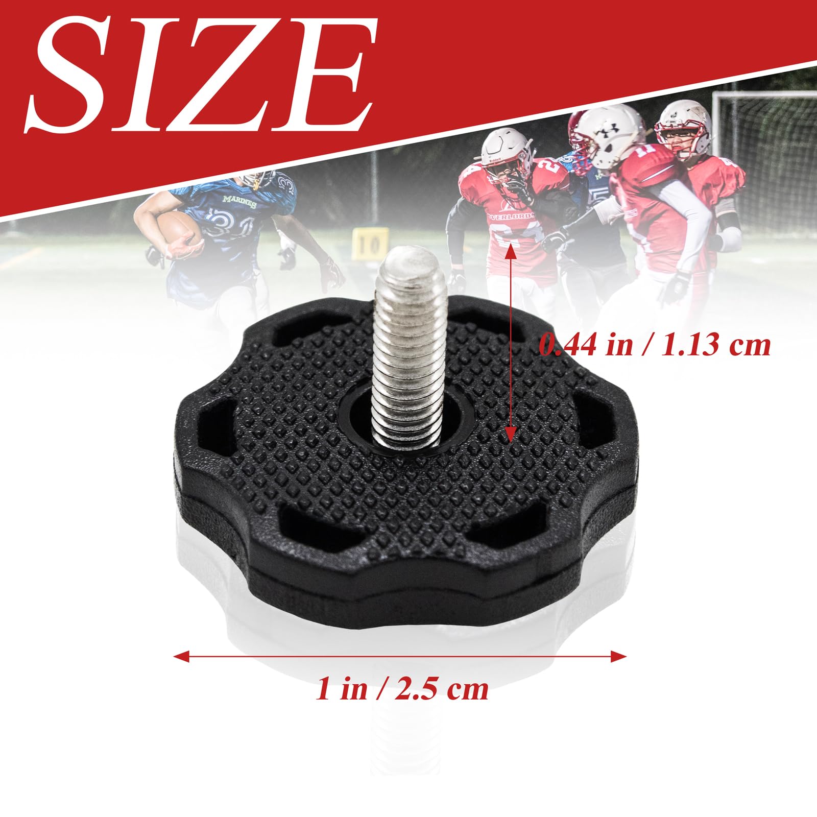 2 Pcs Football Helmet Thumb Screws, Football Visor Clips Compatible for Most Football Helmet Visor Quick Connect Clips for Football, Football Visors, Football Helmets