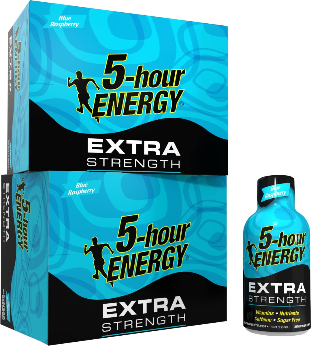 5-hour ENERGY Extra Strength Energy Shot | Grape Flavor | 1.93 oz. | 24 Count | Sugar-Free & Zero Calories | B-Vitamins & Amino Acids | 230mg Caffeinated Energy Shot | Dietary Supplement : Grocery & Gourmet Food