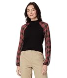 Women&apos;s Long Sleeve Mixed Media Top