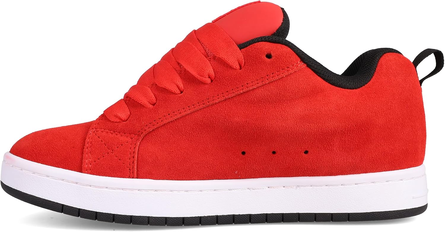 DC SHOES Mens Court Graffik SE Sneaker Red/White