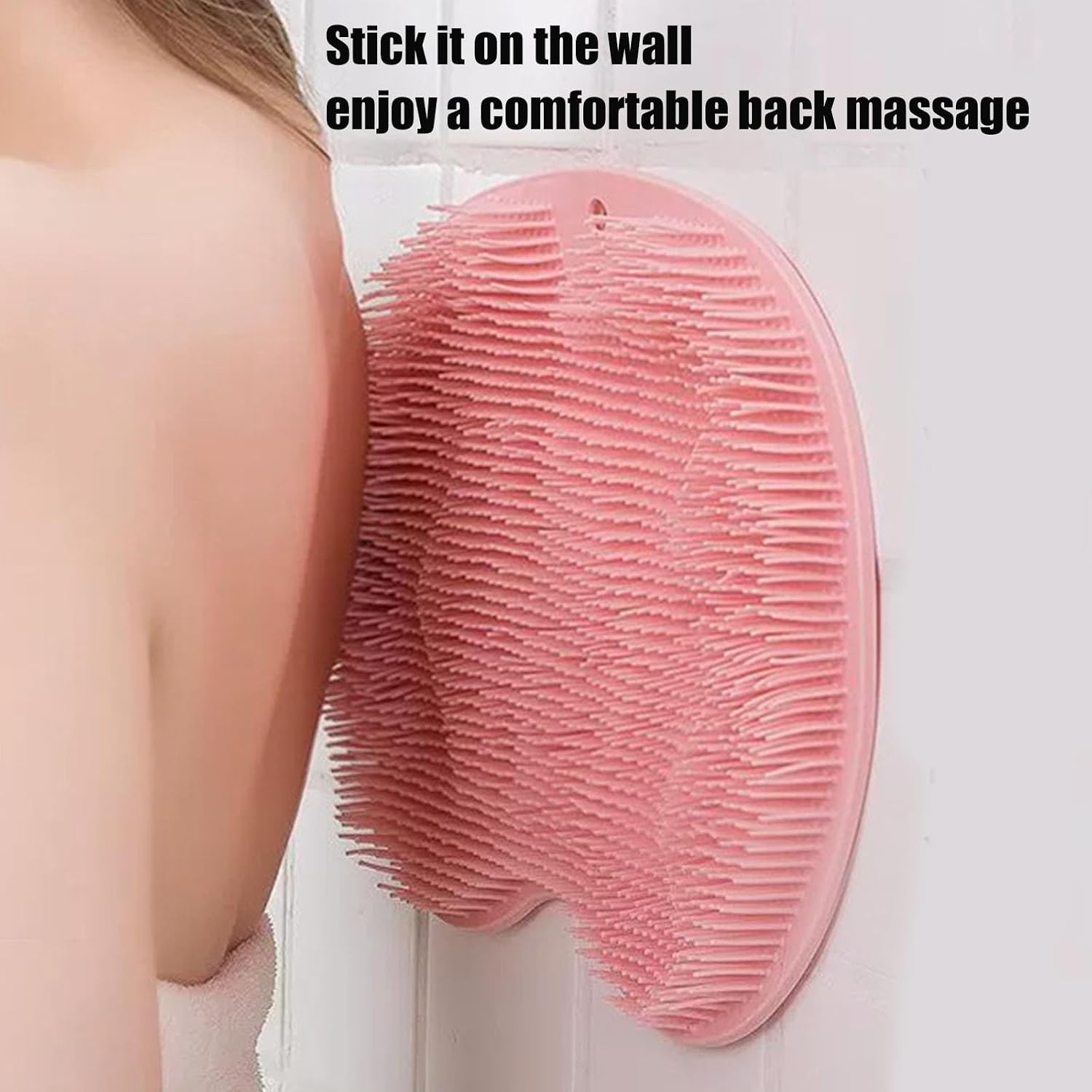 2026 New Silicone Shower Foot Scrubber Mat, Silicone Foot Scrubber for Shower, Back Massage Pad with Suction Cups Non-Slip Exfoliating (Blue,2)