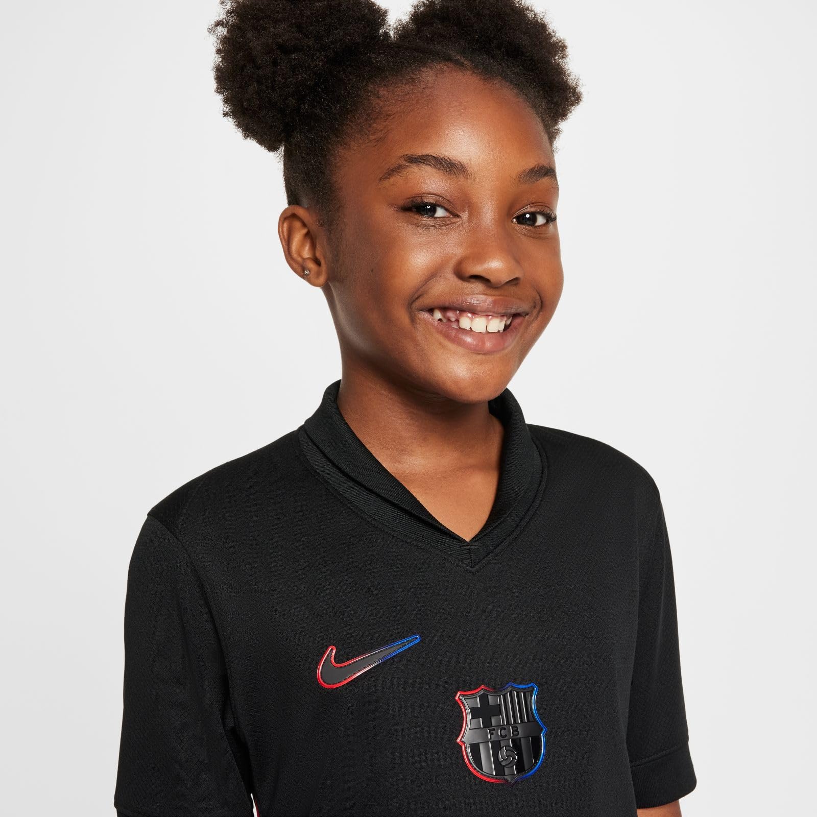 NIKE Segunda Equipación Stadium FC Barcelona 2024/25 Camiseta de Fútbol Replica Dri-fit - Niño/A Shirt Unisex niños