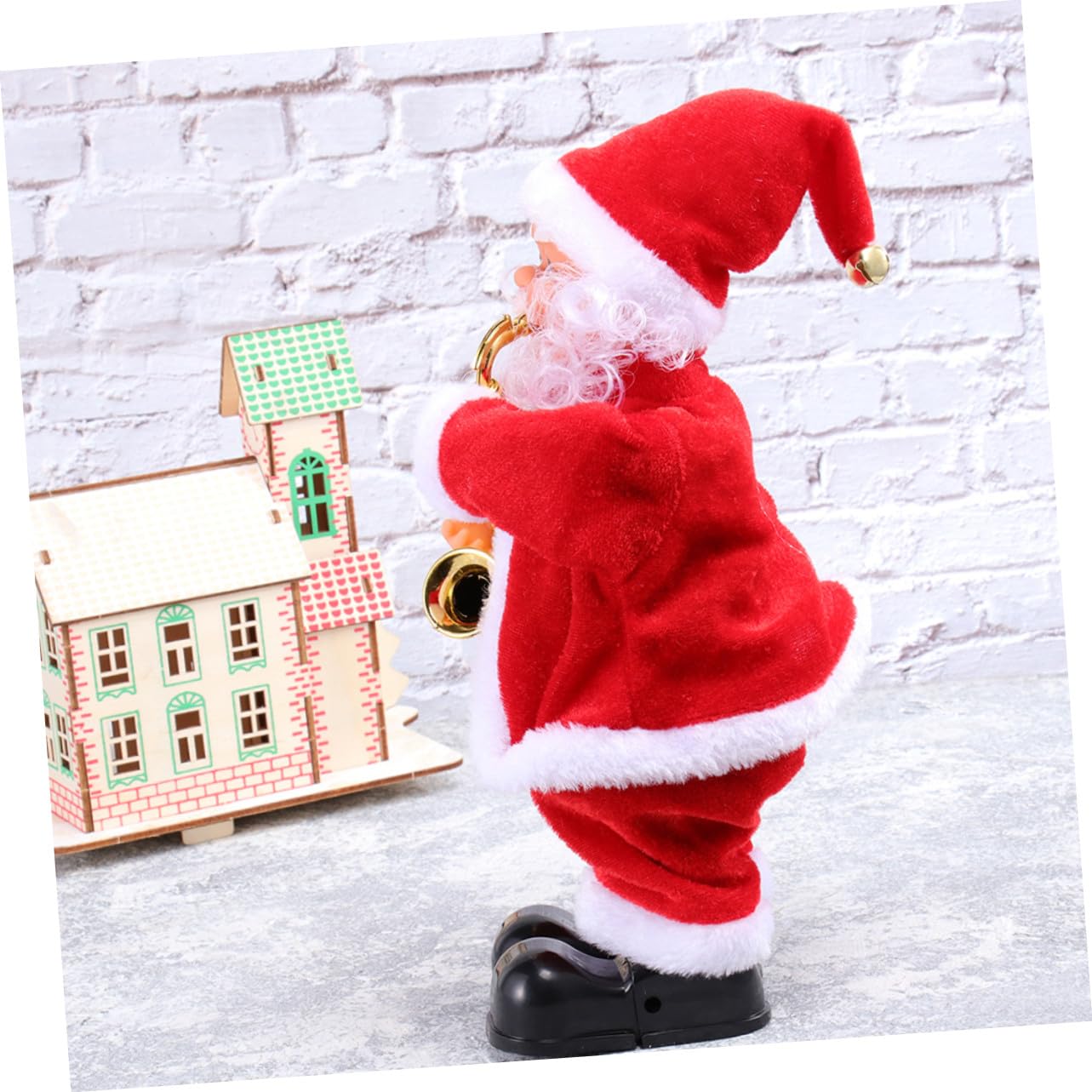 Muñeco Eléctrico de Papá Noel con Sonidos y Movimiento, Juguete Navideño de Plástico y Tela para Niños en Navidad Salón Varios Estilos