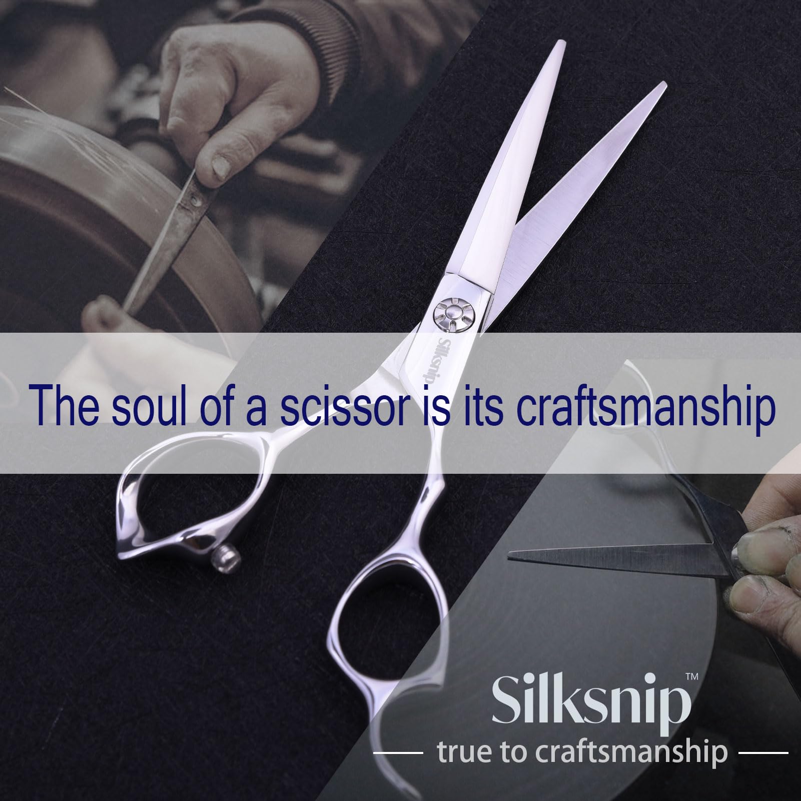 Professional Hair Cutting Scissors Barber Shears with Leather Case