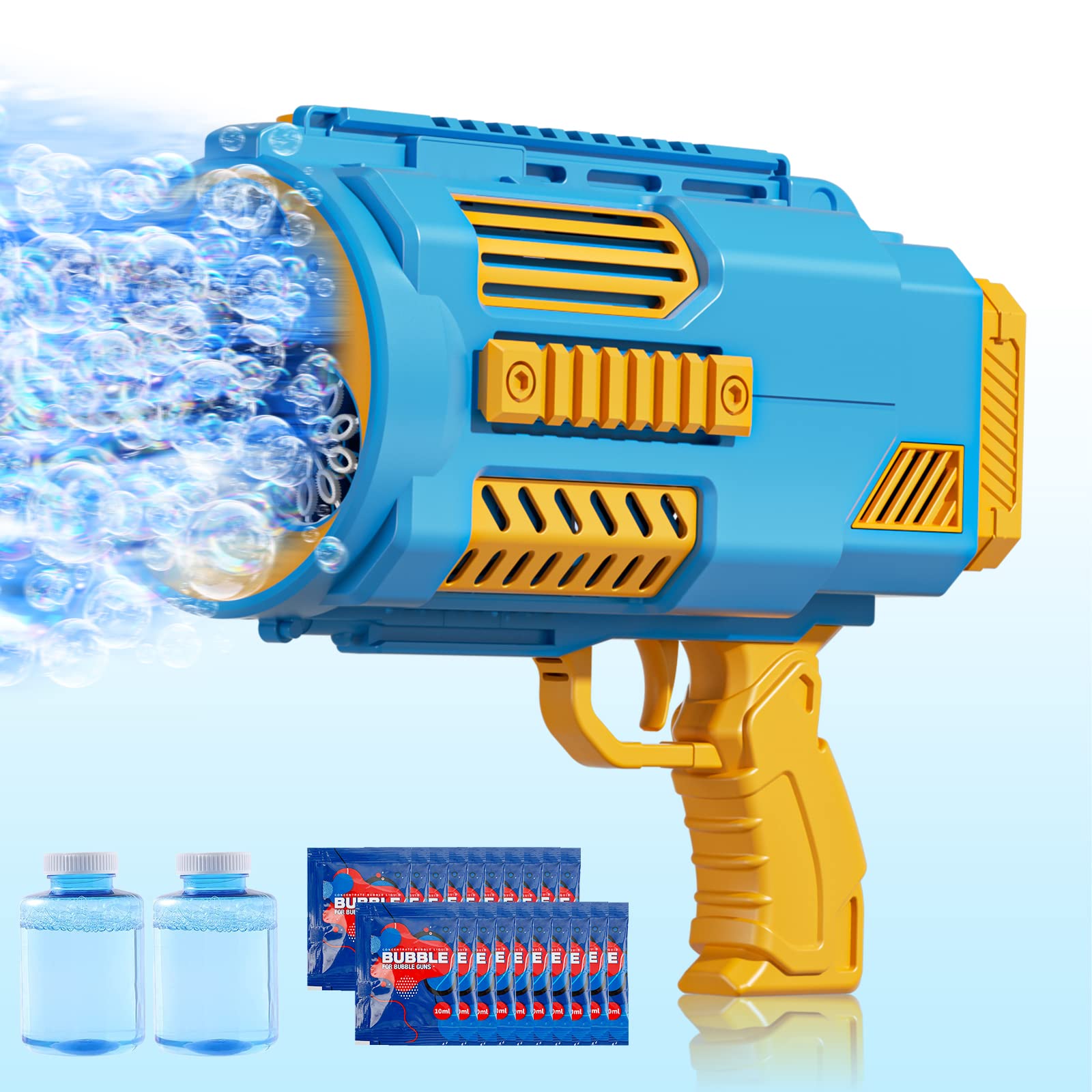 Automatic Bubble Machine Gun, Built-in Bubble Solution, Bubbles Machine Kids Toys for Toddlers Boys Girls Age 3+ Years Old, Summer Toy Gifts for Children Adult Outdoor Indoor Birthday Wedding Party
