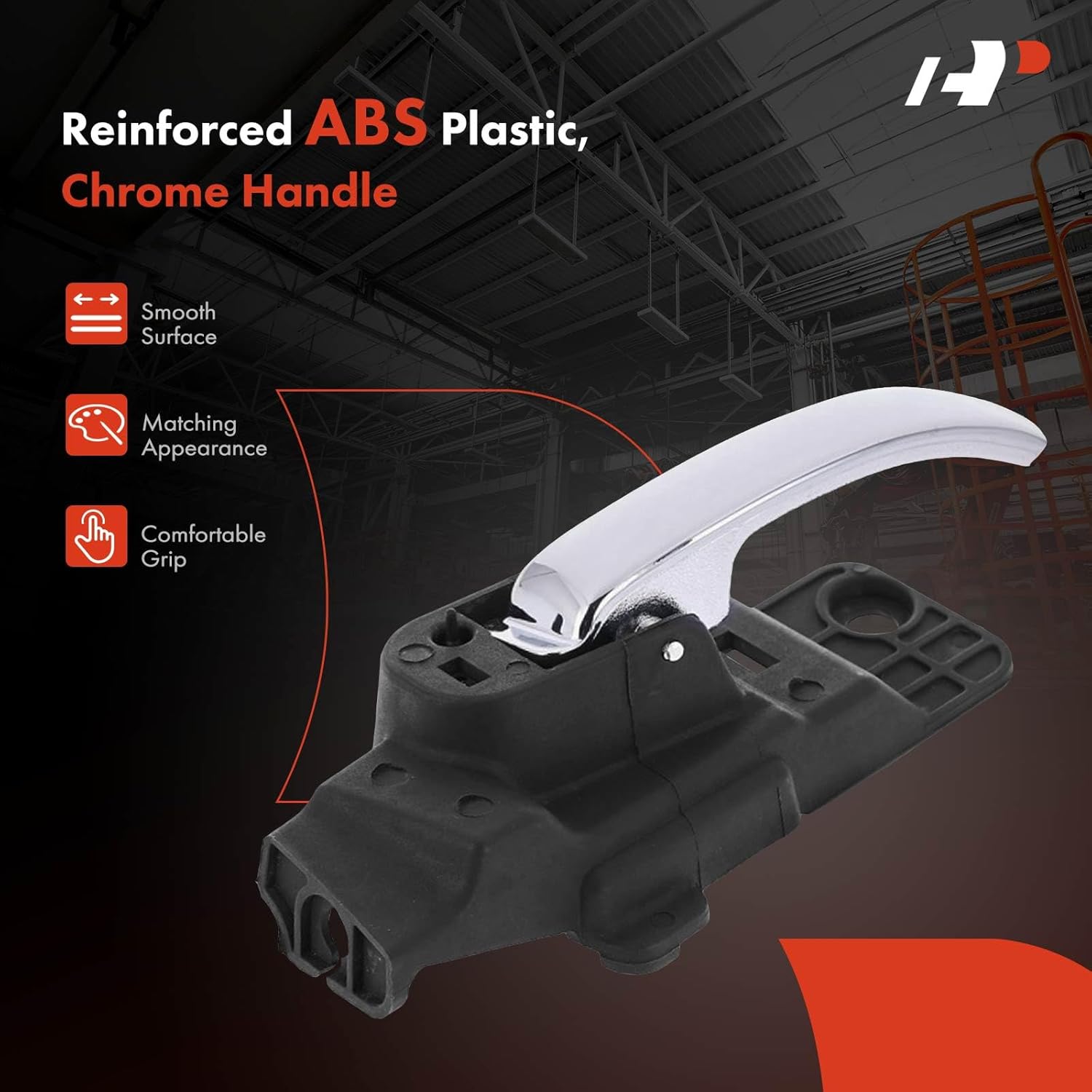 A-Premium Front or Rear Left Driver Side Interior Door Handle Compatible with Chrysler 200 2011 2012 2013 2014, Chrome, Replace# 1TR15SZ0AA