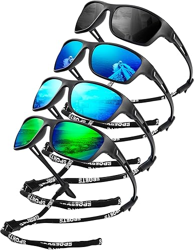 Miniatura 22 de KALIYADI Gafas de sol polarizadas para hombre, gafas de sol deportivas para conducir, ciclismo, pesca, con protección UV