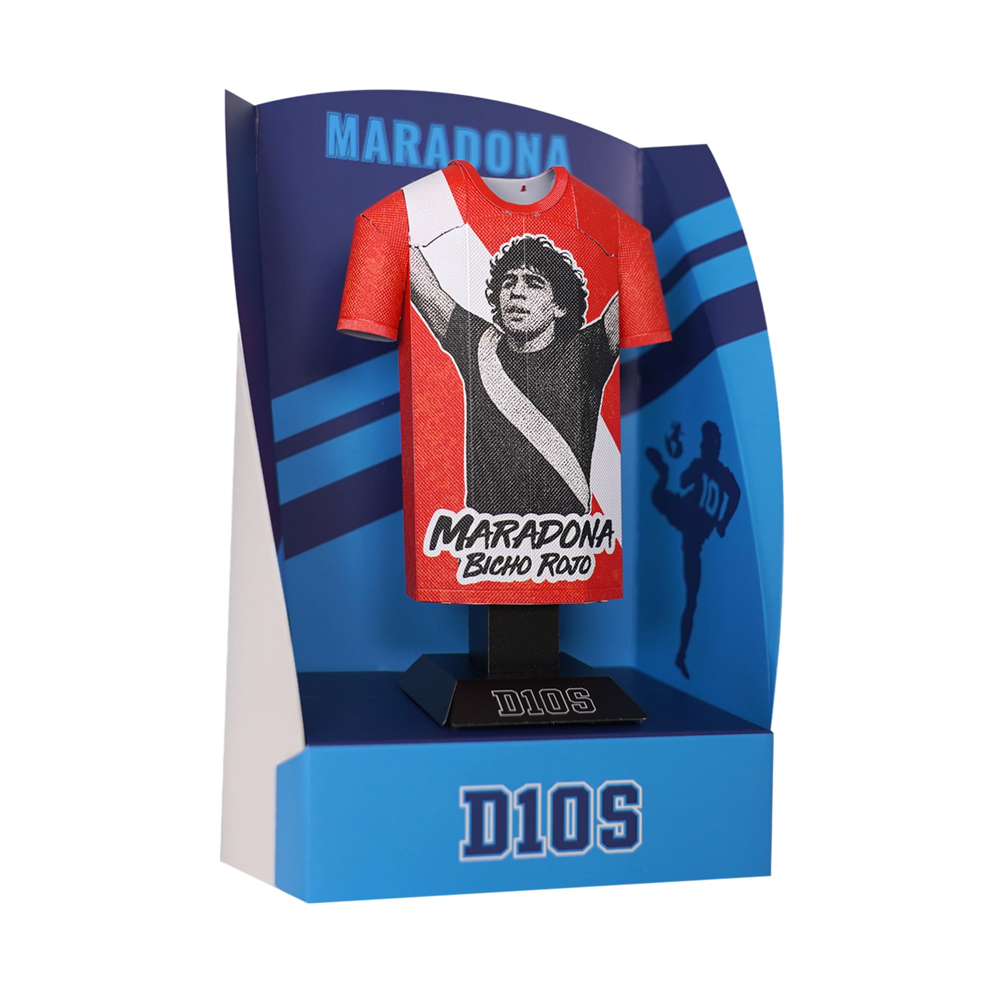 Diego Maradona Retro Metal Football Shirt - Image 4